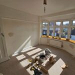 room before painting a fixing the bay window